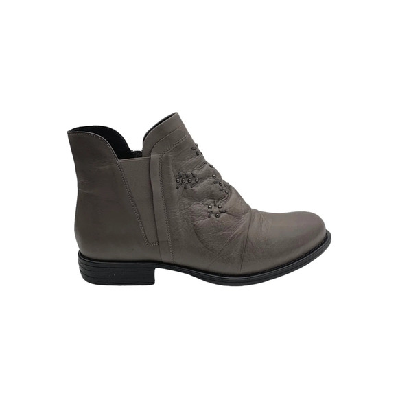 Miz Mooz Shoes - Miz Mooz Leather Wide Width Ankle Boots Limit Graphite - Medium